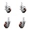 Service Caster 3 Inch Maroon Polyurethane Wheel Swivel 7/8 Inch Square Stem Caster Brakes, 2PK SCC-SQ20S314-PPUB-MRN-TLB-78-2-S-2 - alternate 1